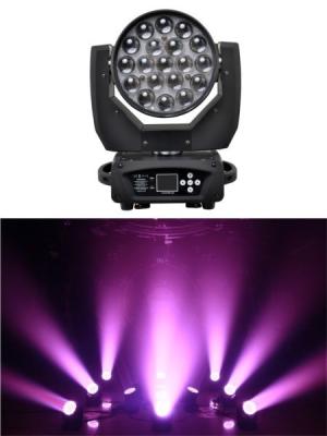 China Robe 19pcs*15w Red Green Blue White 4in1 Led Moving Head Wash Mac Aura Led Wash Zoom Moving Head for sale