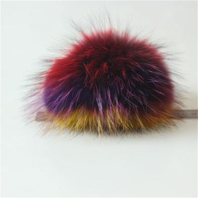 China 10cm Faux Colors Dyed Faux Fur Bobble Rabbit Fur Pom Pom Fluffy / Eco-friendly Mixed Pom Poms for sale