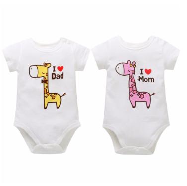 China 2019 Wholesale Cheap Baby Clothes Twins Baby Rompers Cotton Factory Washable Eco-friendly Breathable for sale