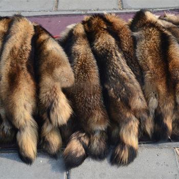 China Garment Dyed Raccoon Fur Hide /Fur Skin Finnraccoon Pelz Tanned Material for sale