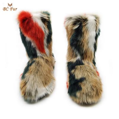 China High Quality Warm Fashion Trend Fashion Fur Winter Colorful Warm Boots For Women for sale