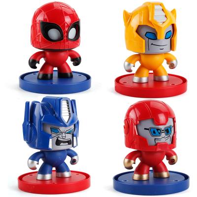 China Superhero Model Figure Changing Face Child Toys Desktop Decoration 880d8-1-4 for sale