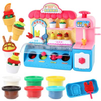 China Light Color Clay Simulation Kitchen Tableware Music Store Pretend Toys For Kid 989d01 for sale