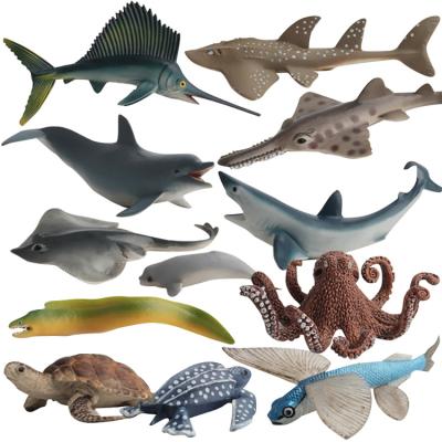 China Inspire Children's Amazon Creativity Hot Selling A Variety Of Styles Of Marine Plastic Animal Toys for sale