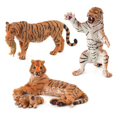 China Inspire Children's Creativity New Amazon Hot Selling Child's Education Plastic Tiger Toy Animal Toy for sale