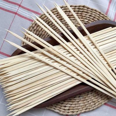 China Groothandel Op maat gemaakte biologisch afbreekbare bamboe stokken barbecue sproeiers bbq ronde bamboe stokken Te koop