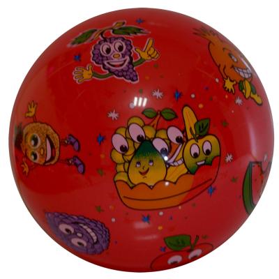 China multi color printed inflatable PVC ball toys red ground angry fruits for sale