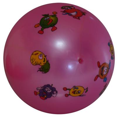 China multi color printed inflatable PVC ball toys pink ground angry fruits for sale