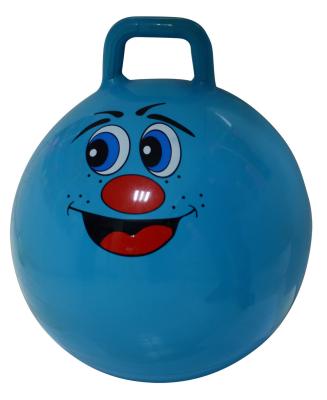 China space hopper printed inflatable PVC ball toys single smile face for sale