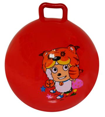 China space hopper printed inflatable PVC ball toys smile sheep with tiger hat for sale