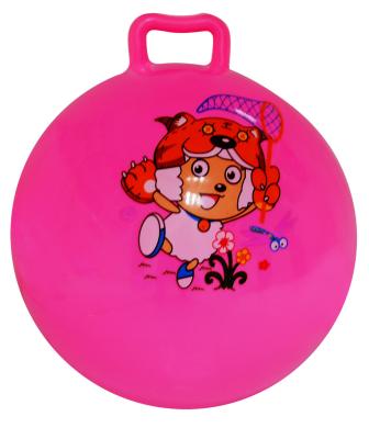 China space hopper printed inflatable PVC ball toys pink running pleasant goat for sale