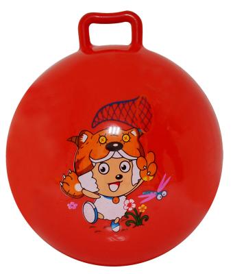 China space hopper printed inflatable PVC ball toys red running pleasant goat for sale