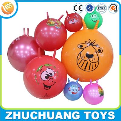 China wholesale personalized bulk cheap custom printed bouncy balls with handle for sale