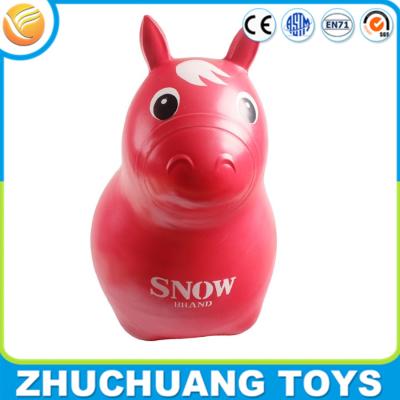 China kids custom design pvc inflatable jumping animal horse toy for sale