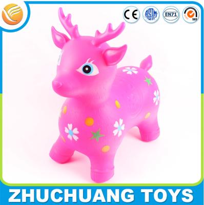 China colorful plastic cartoon deer zoo animal toys for kids for sale