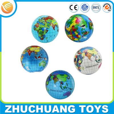 China wholesale printed inflatable world map ball for kids for sale