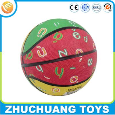 China cheap wholesale colorful letter printing size 2 mini basketballs for sale