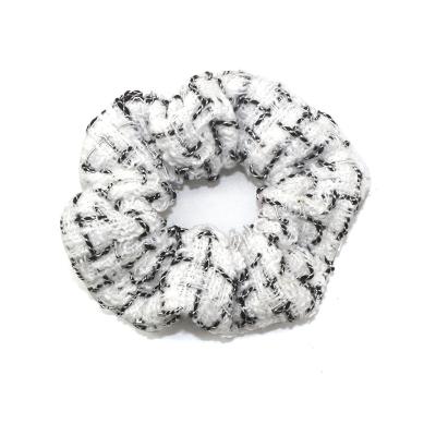 China New Fashion South Koreas New Fashion Cloth Large Intestine Hair Band Ladies Hair Accessories Ladies Hair Accessories Cloth Head Knitted Black And White Rope for sale