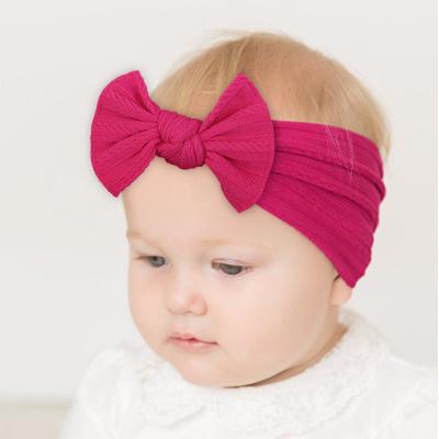 China New Sweet European American CSI Hair Ornaments Diy Cloth Baby Hair Bow Flower Children Hair Band for sale