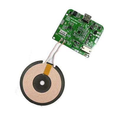 China Mobile Phone Tablet PC MP3 Wireless OEM 5W 7.5W 10W 15W Qi Transmitter Qi Receiver PCBA Charging Module for sale