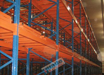 China Q235B Steel Storage Racking Heavy Duty Industrial Shelving Max. 5 Deep Pallet for sale