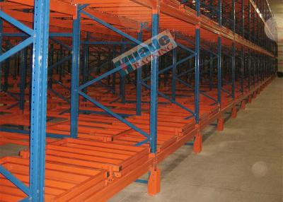 China 1500 Kg Max Load Material Handling Racks Storage Push Back Racking For Freezers for sale