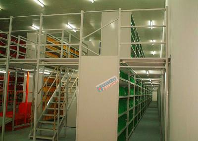 China Q235B Multi Tier Powder Coated Warehouse Racking Shelving Mezzanine for sale