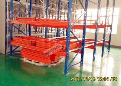 China High Density Push Back Rack System Customized Height S235JR Material for sale