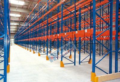 China Blue Orange Industrial Galvanised Pallet Racking Shelves Material Handling Racks for sale