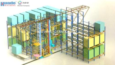 중국 셔틀과 결합되는 ASRS 해결책 셔틀 벽돌쌓기 체계 쌓아올리는 기계 기중기 판매용