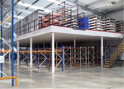 China 1000Kg/M2 H Beams Warehouse Structural Shelving Supported Mezzanine for sale