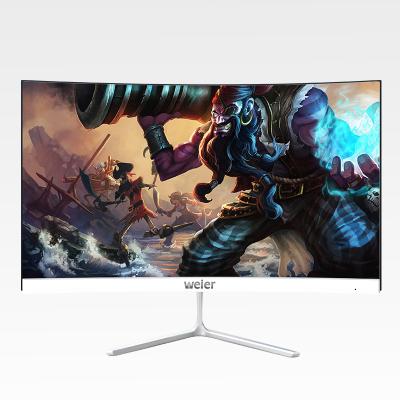 China 24inch weier curved 4K led gaming monitor 144Hz curved screen computer monitor for sale