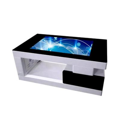 China Indoor weier waterproof interactive touch screen all in one PC smart multi touch coffee table for sale