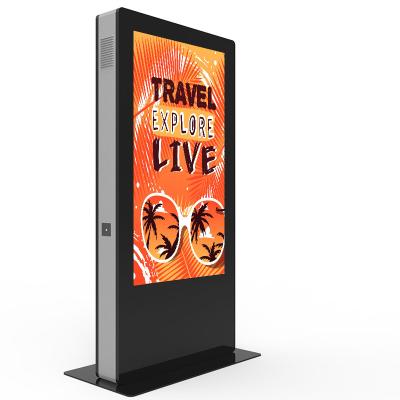 China 55inch Weier Outdoor Digital Waterproof Signage And Display Kiosk Advertising Player for sale