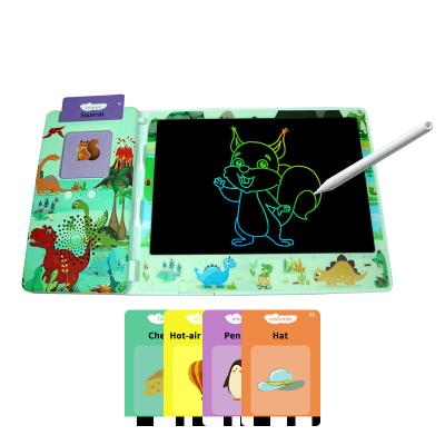 China Card Reader Speech Therapy Toys Learning Montessori Toys Talking Flash Card Kids Drawing Board LCD Writing Tablet for Kids Gifts for sale