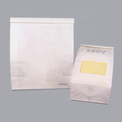 China Fashion Wholesale Disposable Baking Bag Custom Size Logo Yarn Kraft Paper Bag for sale