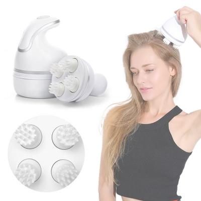 China 360Â ° Rotate Design Private Label Wholesale Handheld Vibration Electric Body Face Massage Fingers Claw Scratcher Cat Dog Head Scalp Pet Massager for sale