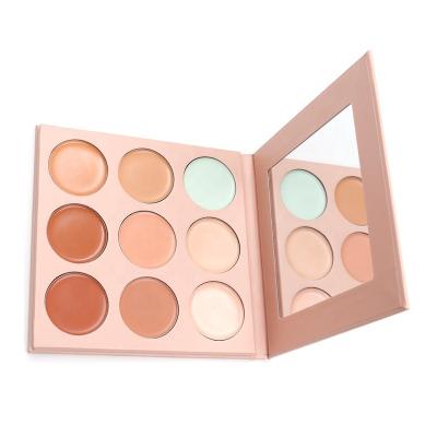 China 9 Colors Makeup Moisturizer Face Concealer Contouring Cream Palette Waterproof Vegan Waterproof Cruelty Free Cosmetics Wholesale for sale