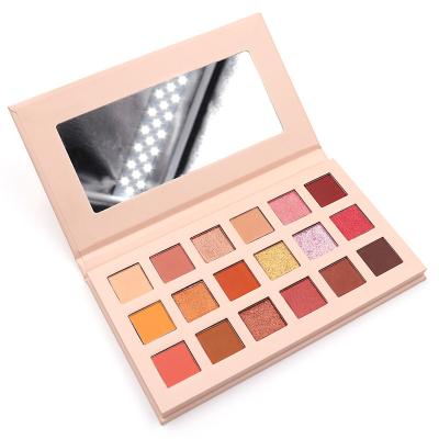 China Wholesale Waterproof Private Label 18 Colors Eyeshadow Palette With Mirror Eyeshadow Palette Makeup for sale