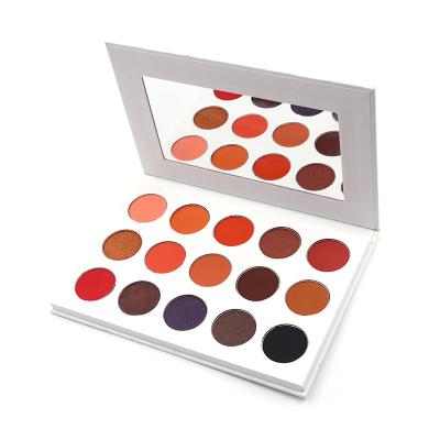 China Waterproof Private Label With Logo 15 Colors Empty Eyeshadow Palette Custom Makeup Palette With Matte And Shimmer Shades for sale