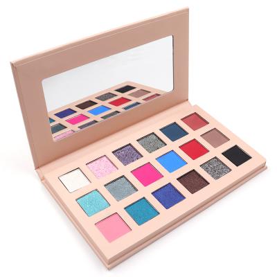 China New Private Label OEM Top Makeup Dye 18 Colors Waterproof Custom Eyeshadow Hot Colors Eyeshadow Palette for sale