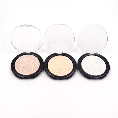 China Wholesale custom waterproof your logo highlighter makeup baked highlighter rose gold highlighter palette for sale