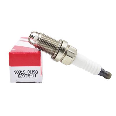 China Start Engine High Performance Double Electrode OEM 90919-01198 9091901198 K20TR11 Spark Plug Bujia Car Spark Plugs for sale