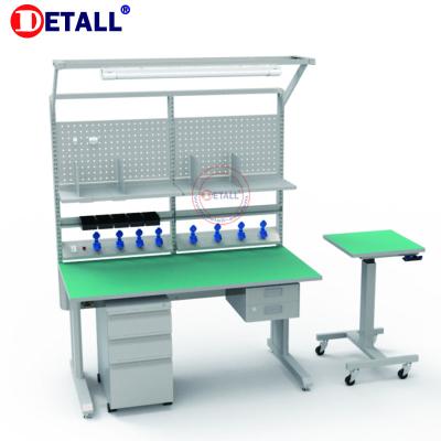 China Workbenche Soldering Station Electronics Workshop Detall- Test Lathe Line For Mobile Phone Dental Lab Bench for sale