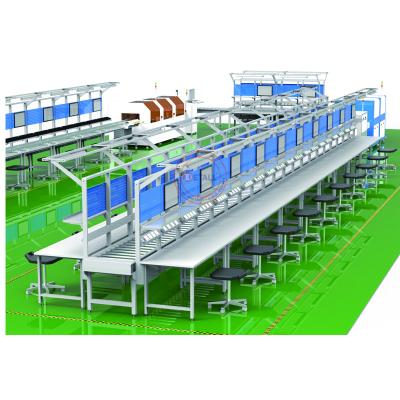 China Antistatic Line ESD Assembly Line Workbench Production Detall PCB Conveyor Chain for sale