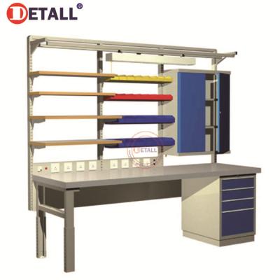 China Detall- Heavy Duty Garage Benches Heavy Duty Lab Furniture Steel Work Bench for sale