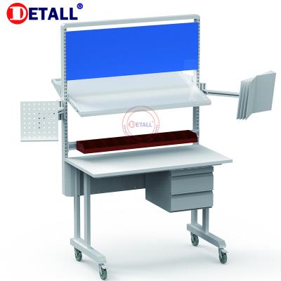 China Detall- esd cold rolled steel workbench / workbench for mobile phone repairing workshop for sale