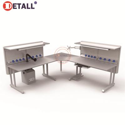 China Maple Steel Corner Top Ideas Cold Rolled Lab Bench Detall- Light Duty Workbench for sale