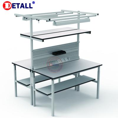 China Industrial cold rolled steel workbench with wheels for electronics for sale