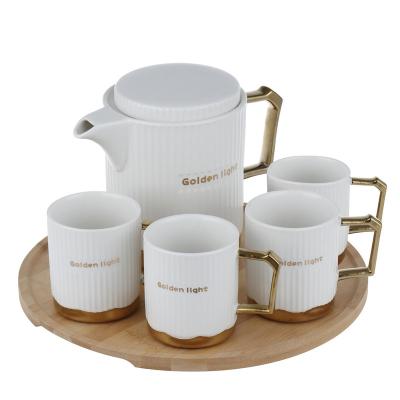 China Viable Wholesale Custom Made Set Of 260ml Two Tone Black And White Ceramic Coffee Tea Mugs for sale